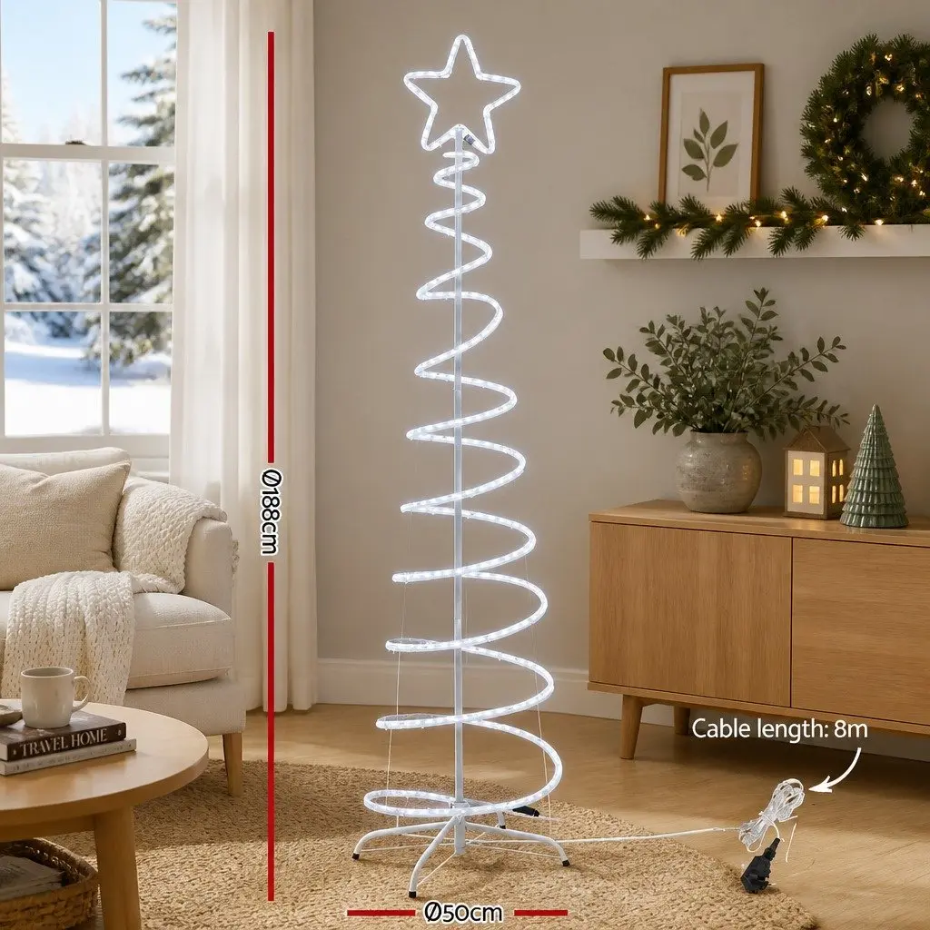 LED Christmas Tree Metal Frame 1.88M Multicoloured Lights