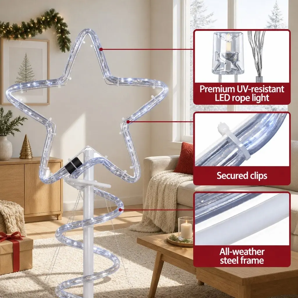 LED Christmas Tree Metal Frame 1.88M Multicoloured Lights