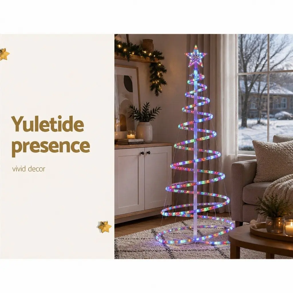 LED Christmas Tree Metal Frame 1.88M Multicoloured Lights