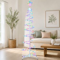 1.8m Christmas Tree with RGB Lights Perfect for Any Space