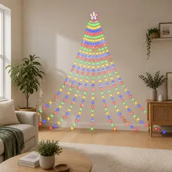 Christmas Waterfall String Lights for Holiday Decor