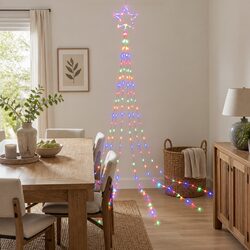 Cascading Solar LED String Lights for Patios and Gardens