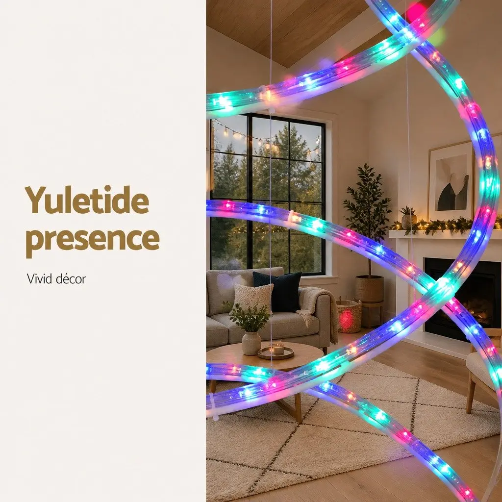 LED Christmas Tree Solar-powered 2.4M Multi-colour Indoor Outdoor Decoration