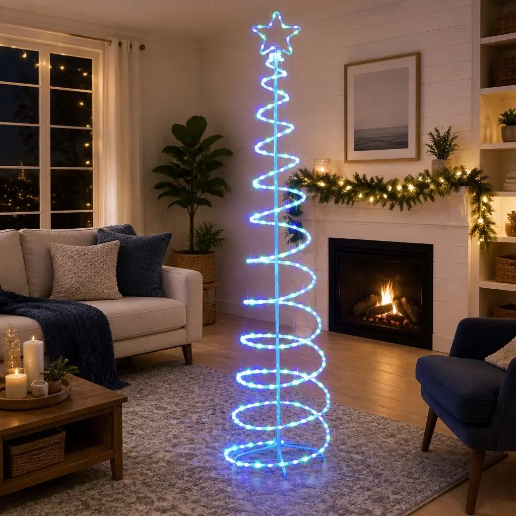 LED Christmas Tree Solar-powered 2.4M Multi-colour Indoor Outdoor Decoration