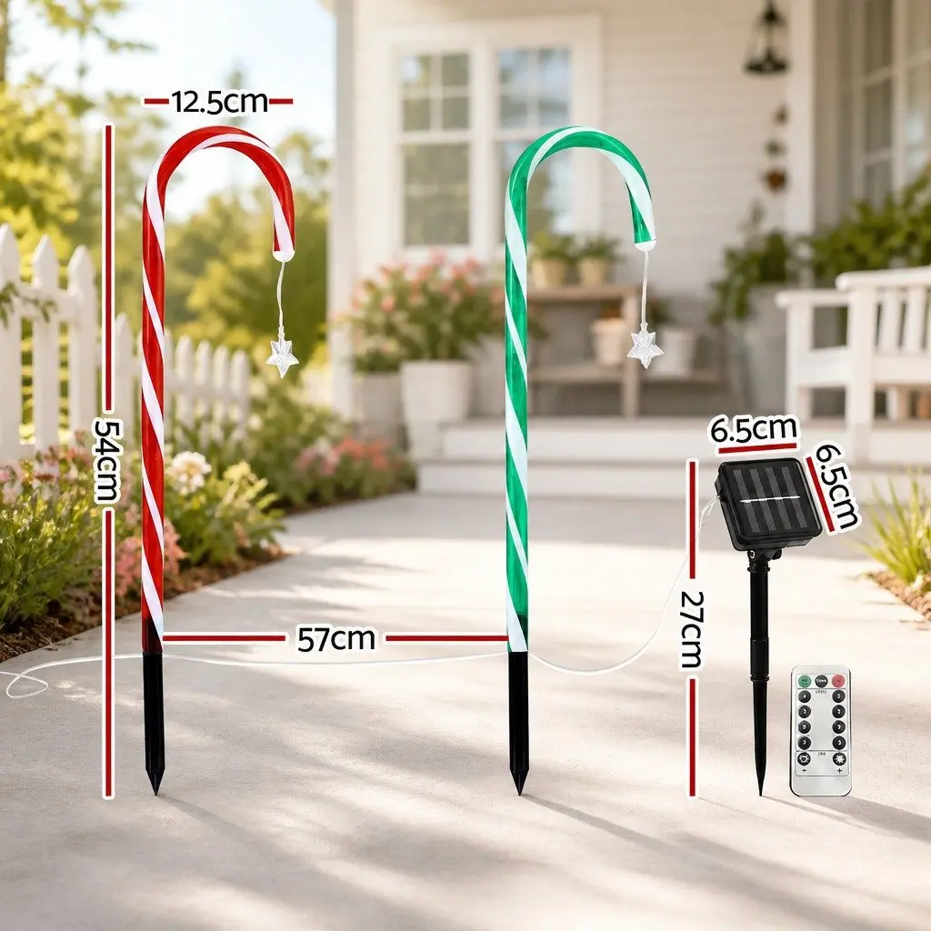 8 Piece Christmas Path Ground Lights Solar Powered 72 LED Multicolour Outdoor Garden Decorations