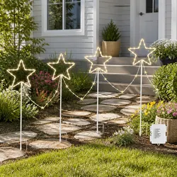 Ground Christmas Lights for Pathways and Gardens