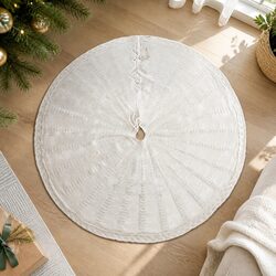 Practical 90cm Christmas Tree Skirt for Holiday Use