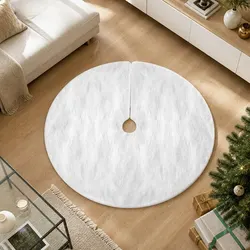 Practical 90cm Christmas Tree Skirt for Holiday Decor