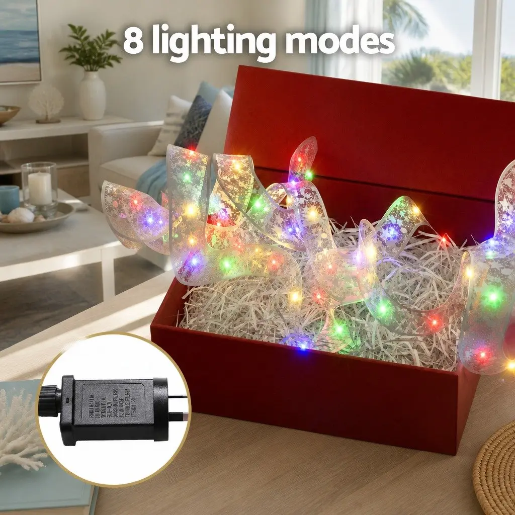 Christmas Lights LED Ribbon String 20M Multicolour Indoor Outdoor Decoration