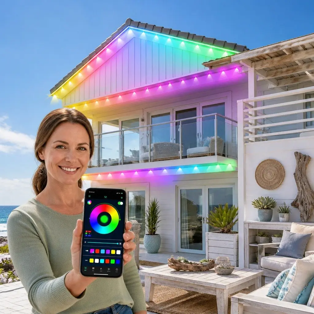 LED Solar String Lights 15 Metre Multicolour Outdoor Decoration