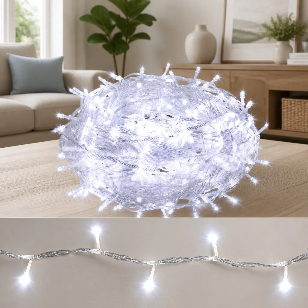 Christmas String Lights 100M LED Cool White Outdoor Indoor Lighting