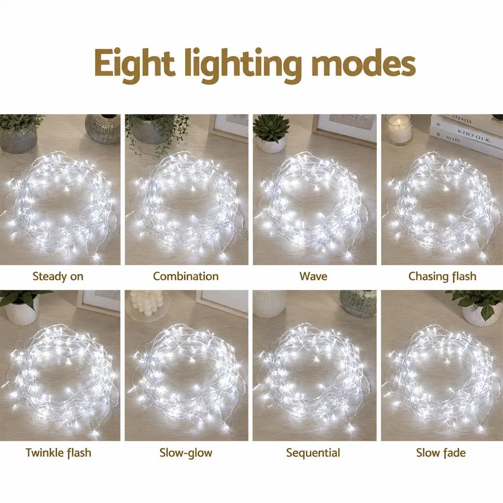 Christmas String Lights 100M LED Cool White Outdoor Indoor Lighting