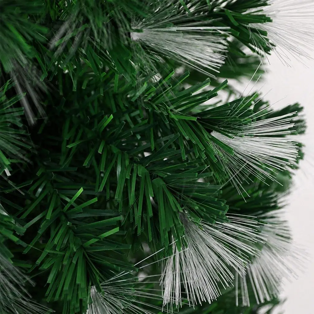 Fiber Optic Christmas Tree PVC 1.8M Green 8 Flash Modes