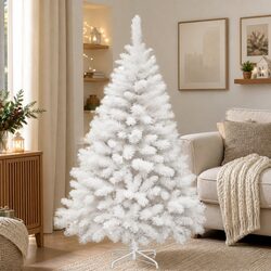Perfectly Sized 1.5M White Christmas Tree for Any Home
