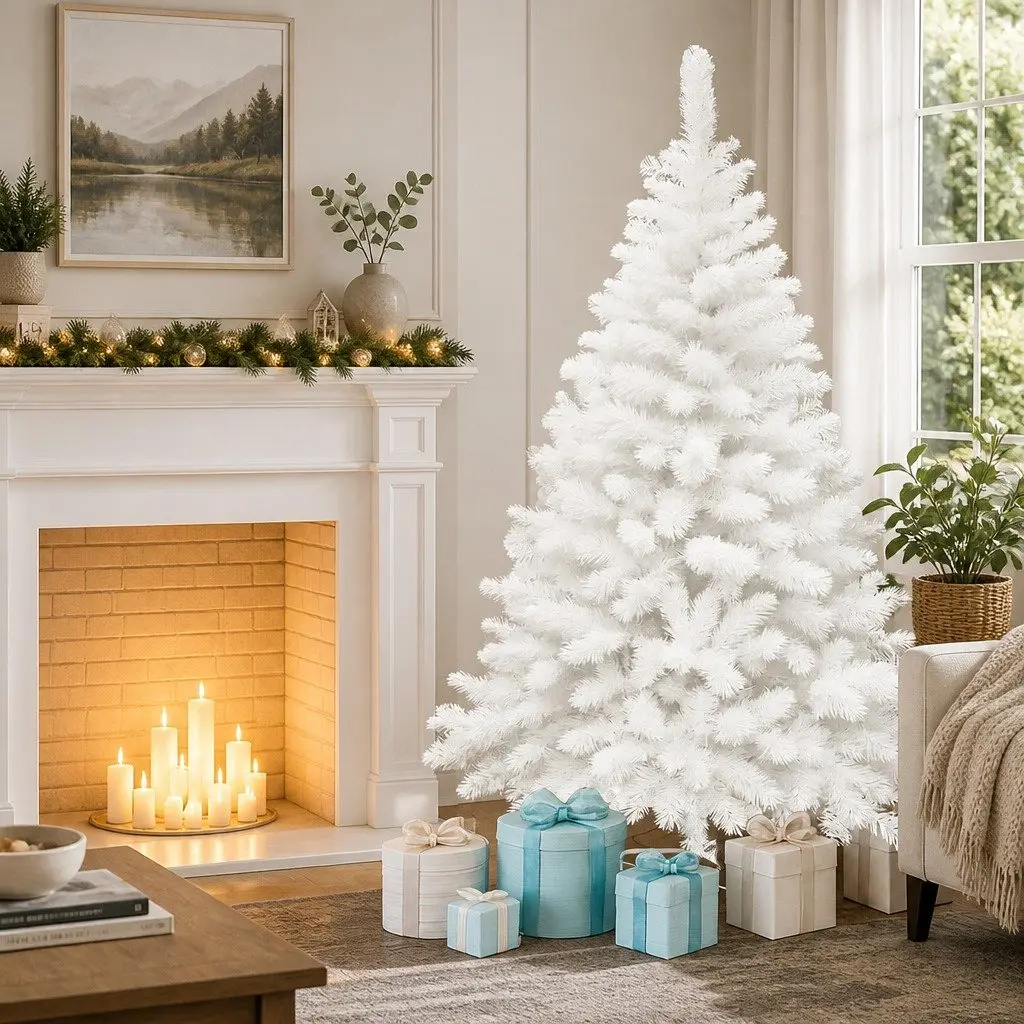 Christmas Tree PVC 1.5M White Compact Decor