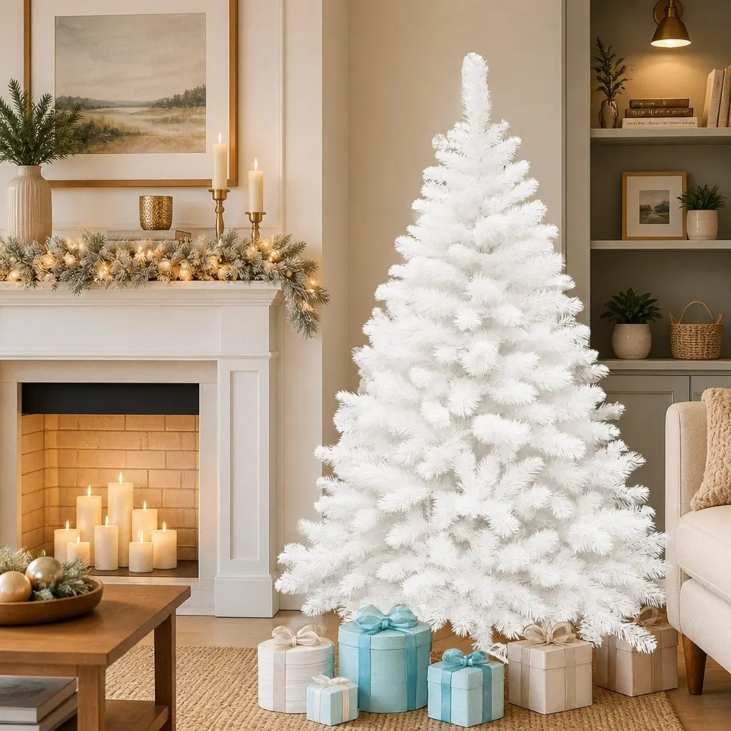Christmas Tree PVC 1.5M White Compact Decor