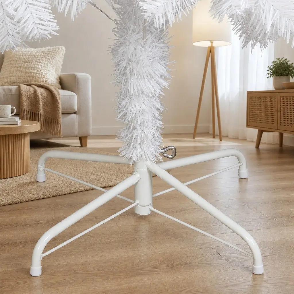 White Christmas Tree PVC 1.8M 670 Tips Indoor Outdoor Display