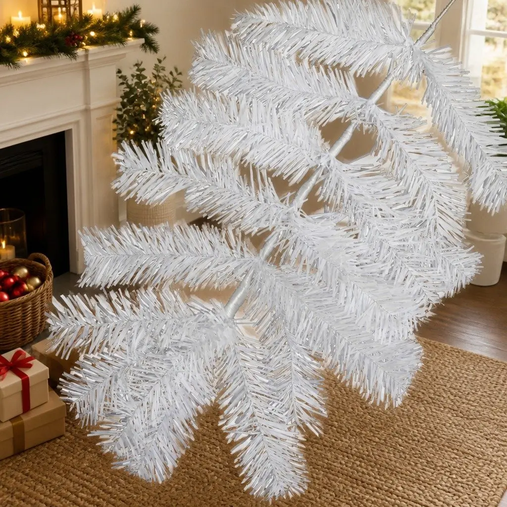 White Christmas Tree PVC 1.8M 670 Tips Indoor Outdoor Display