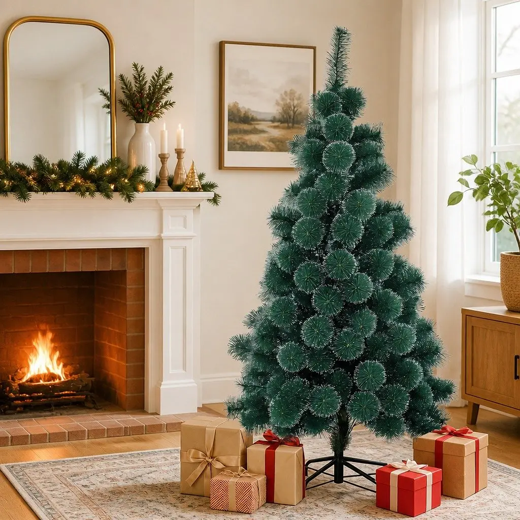 Artificial Christmas Tree Green PVC 1.5M Holiday Decoration