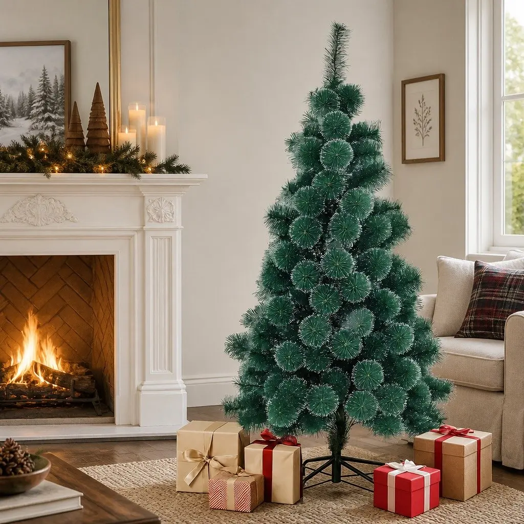 Artificial Christmas Tree Green PVC 1.5M Holiday Decoration
