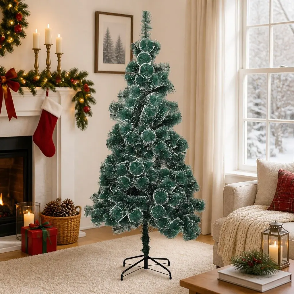 Artificial Christmas Tree Green PVC 1.5M Holiday Decoration