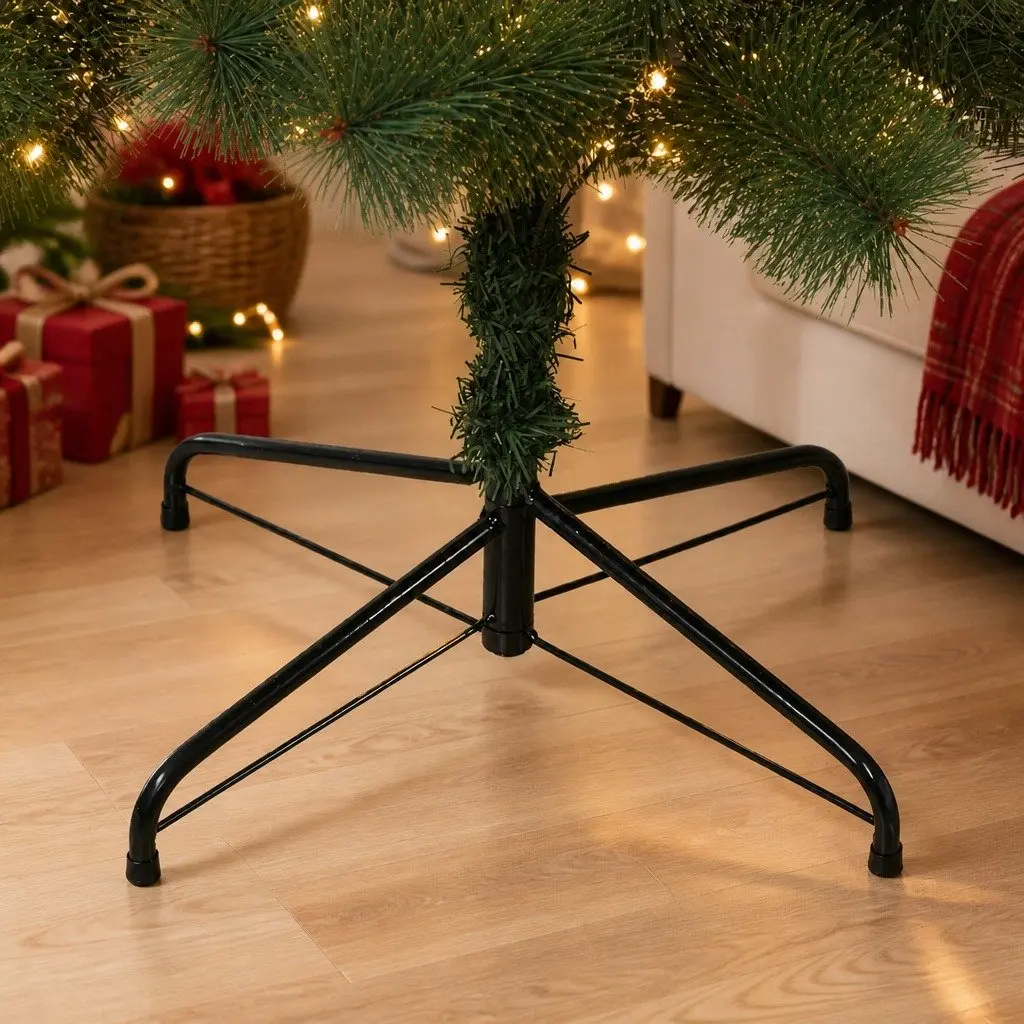 Artificial Christmas Tree Snow-Tipped Green PVC 210cm Full 320 Tips