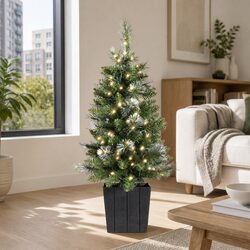 90cm Green Potted Christmas Tree for Various Home Settings