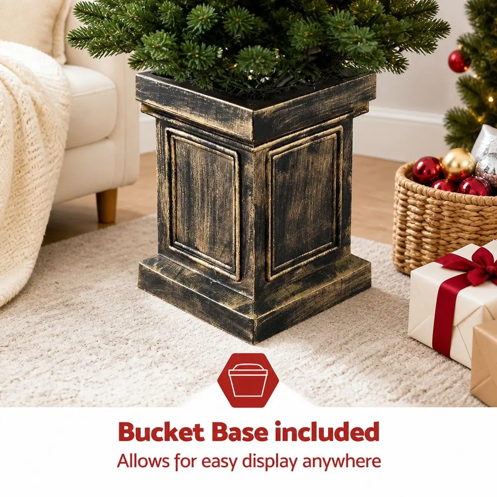 Pre-Lit Artificial Christmas Tree 1.2M PE PVC Green