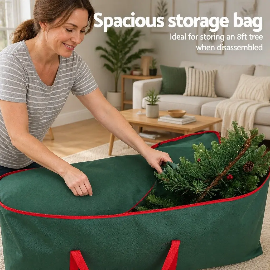 Christmas Tree Storage Bag Oxford Fabric 8ft Green