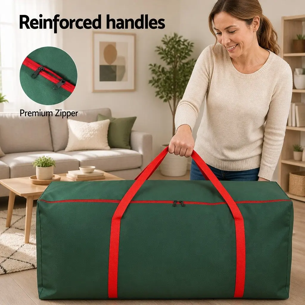 Christmas Tree Storage Bag Oxford Fabric 8ft Green