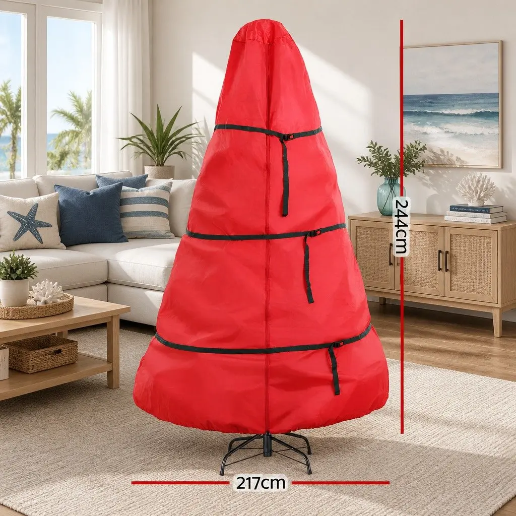 Christmas Tree Storage Bag Oxford Fabric Up to 8ft Red