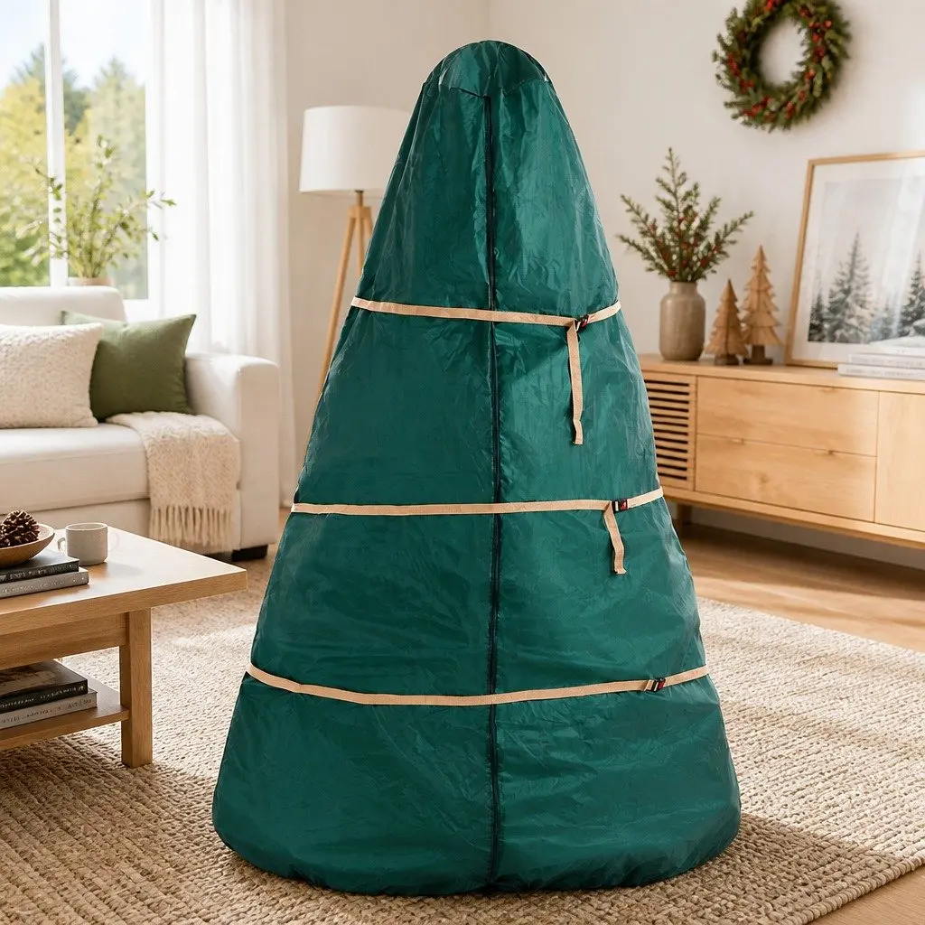 Christmas Tree Storage Bag Oxford Fabric Fits Up to 9ft Green