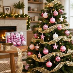 Versatile Christmas Decoration Set: 34 Pieces for Your Holiday Needs