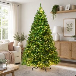 Ideal for Holiday Gatherings: 1.8m Pre-lit Tree