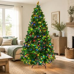 7FT Christmas Tree Perfect for Seasonal Gatherings