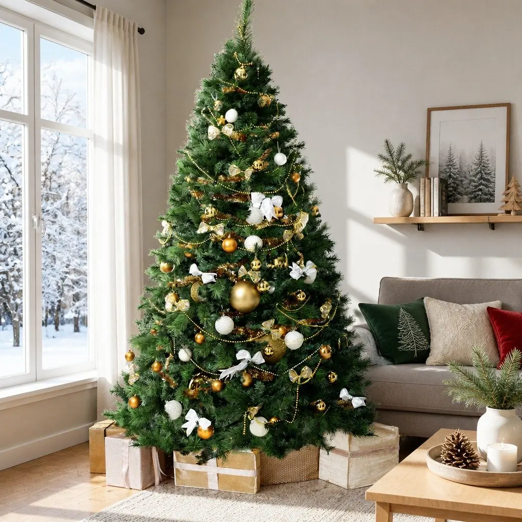 Christmas Tree Artificial PVC 1.8M Green Pine Holiday Decoration
