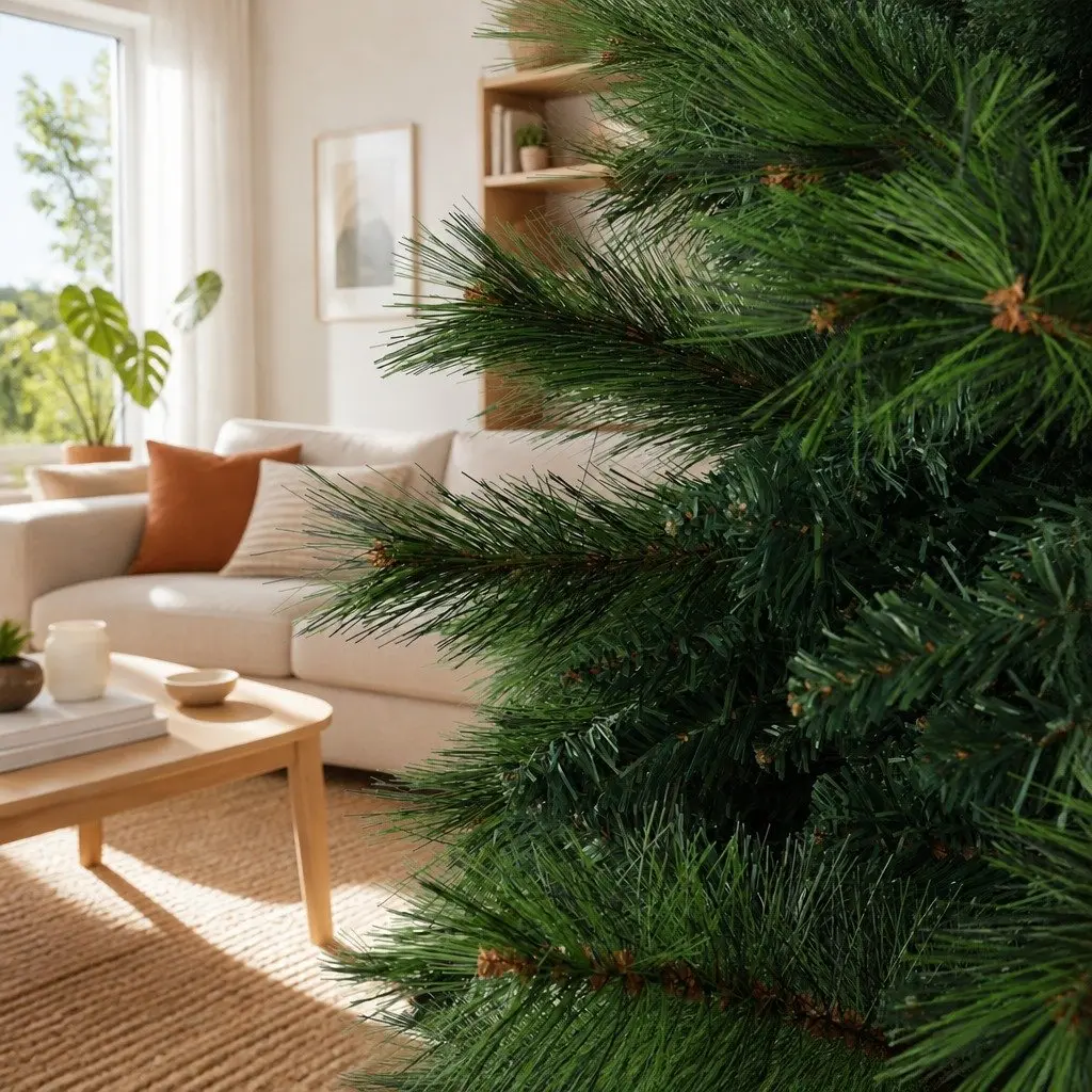 Christmas Tree 7FT Green Pine Needles 1584 Tips Xmas Decorations Faux Tree