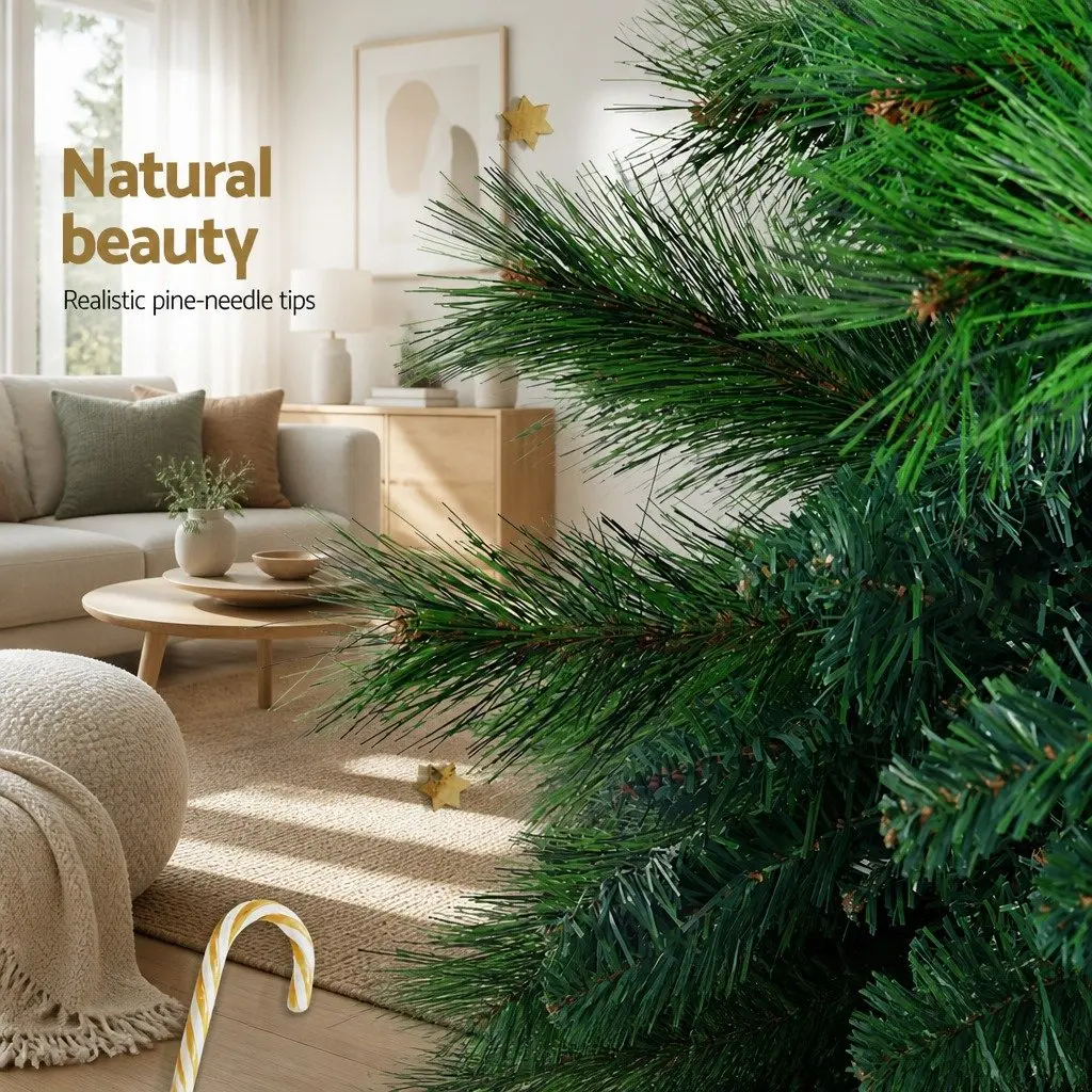 Christmas Tree 7FT Green Pine Needles 1584 Tips Xmas Decorations Faux Tree