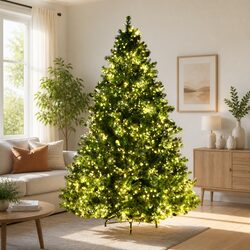 Ideal 8FT Pre-lit Christmas Tree for Your Home