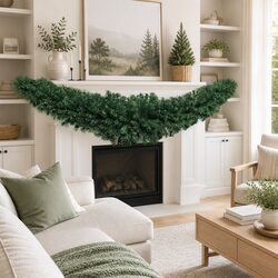Practical 1.8m Green Christmas Garland for Your Home