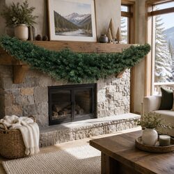 Ideal 2.1m Green Garland for Holiday Decorating