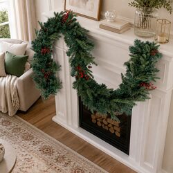Perfectly Suitable 2.4m Christmas Garland for Festive Spaces
