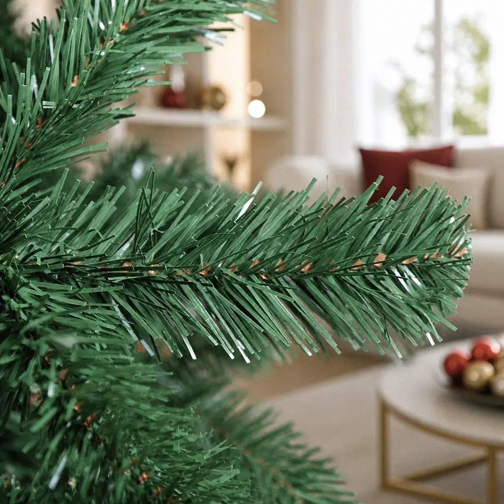 Christmas Garland PVC 2.4m Green Indoor Outdoor Decoration