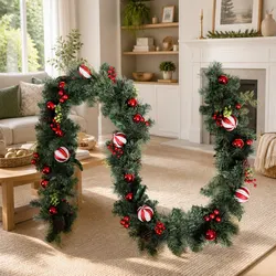 Versatile 2.7m Green Garland for Holiday Decor