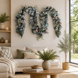 Practical 2.7m Christmas Garland for Various Home Spaces