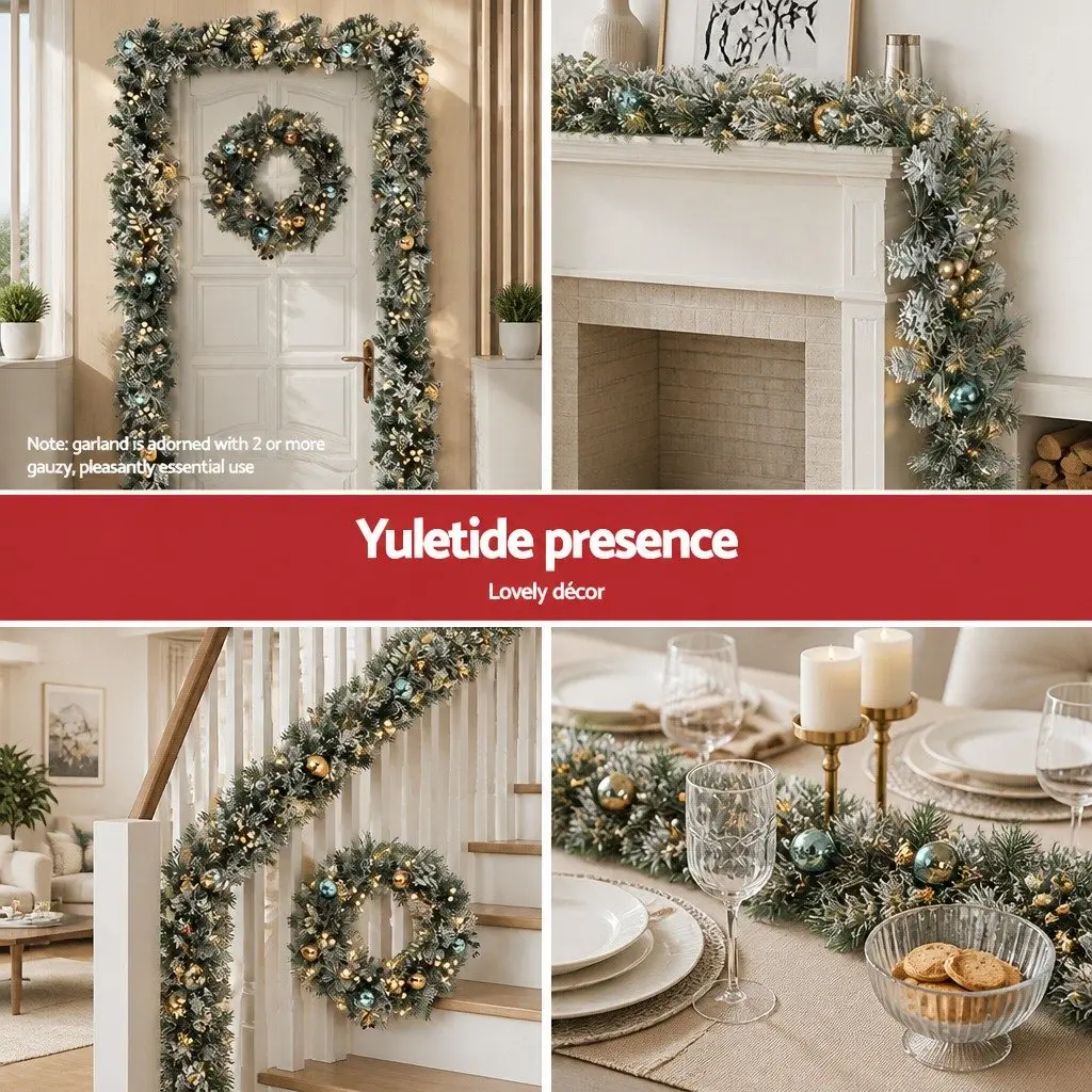2.7m Christmas Garland for Various Home Spaces