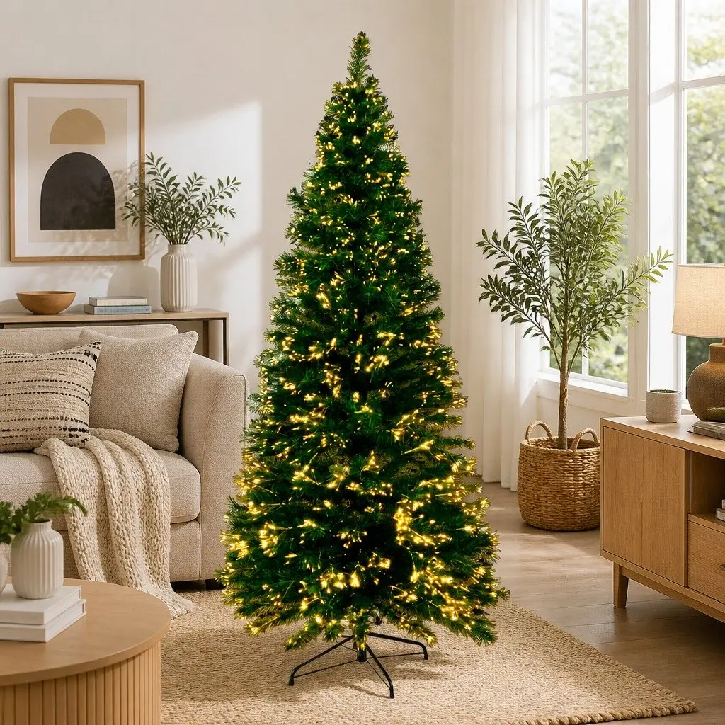 6ft Optic Fibre LED Christmas Tree Warm White