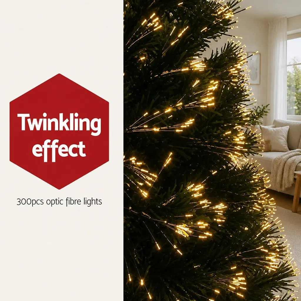 6ft Optic Fibre LED Christmas Tree Warm White