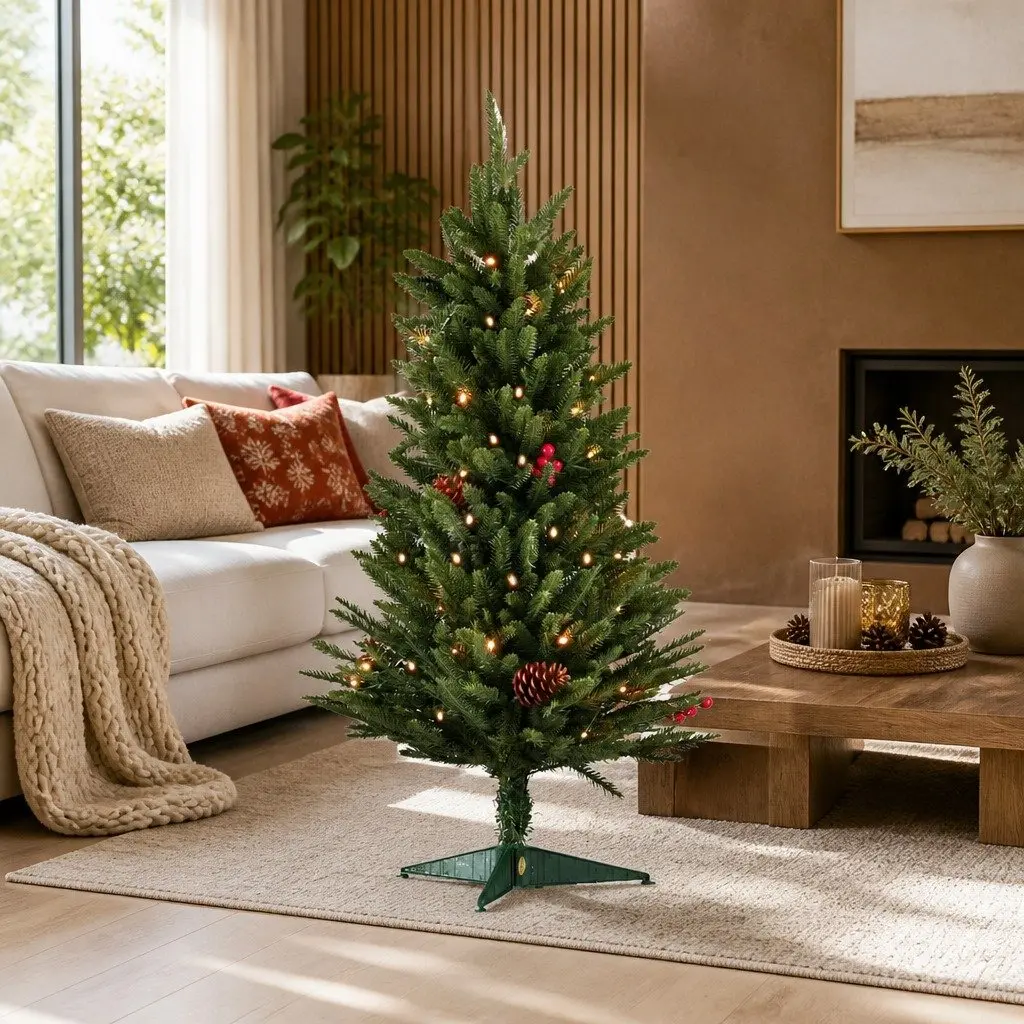 Mini Christmas Tree LED 90cm Tabletop Decoration Warm White Lights