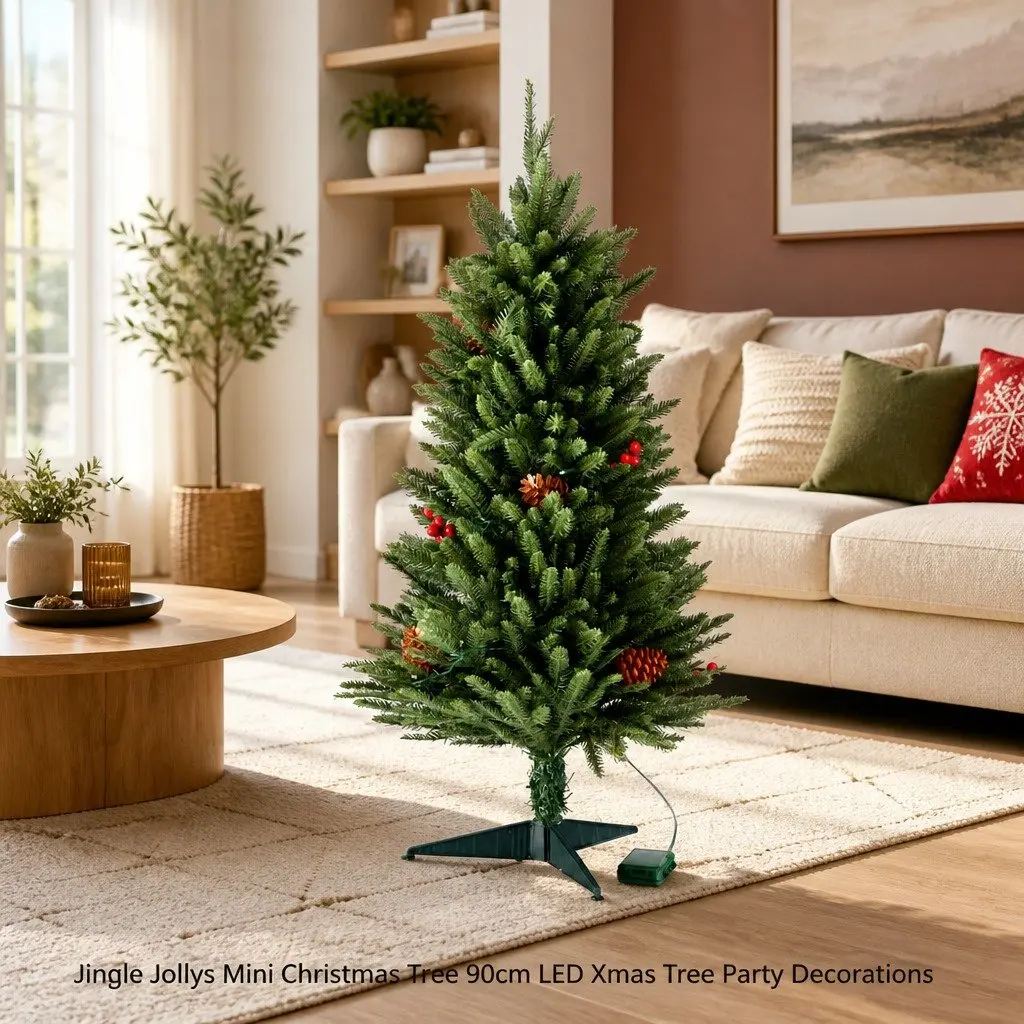 Mini Christmas Tree LED 90cm Tabletop Decoration Warm White Lights